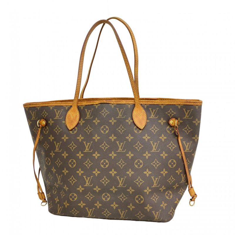 Louis Vuitton Tote Bag Monogram Neverfull MM M40156 Brown Ladies