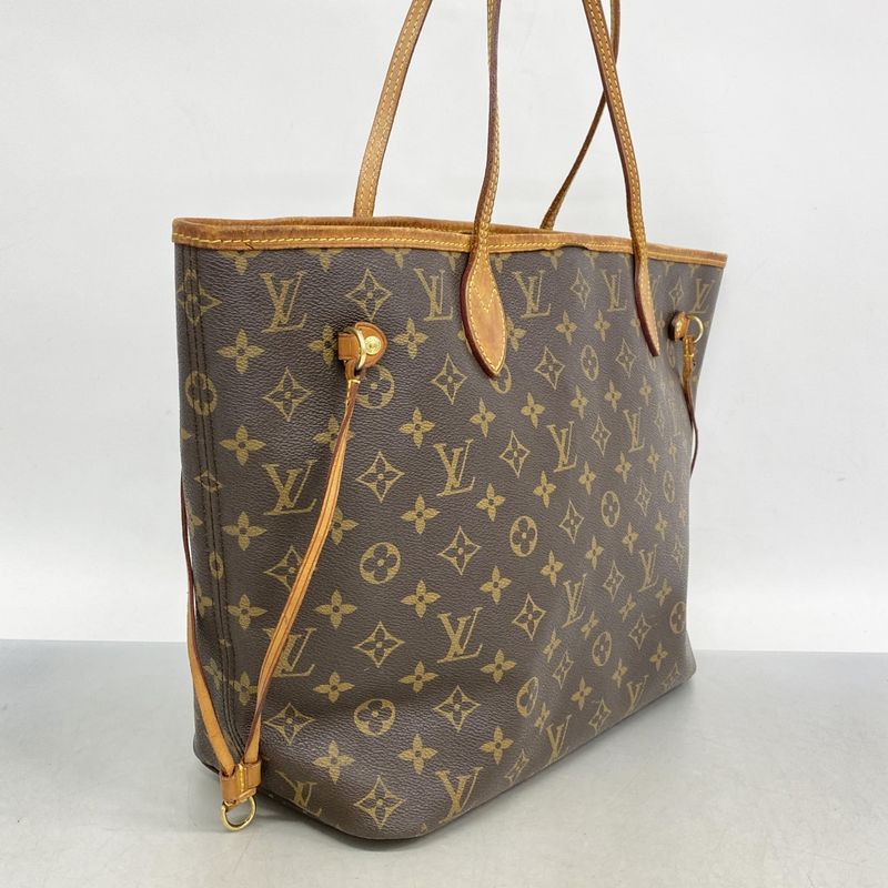 Louis Vuitton Tote Bag Monogram Neverfull MM M40156 Brown Ladies