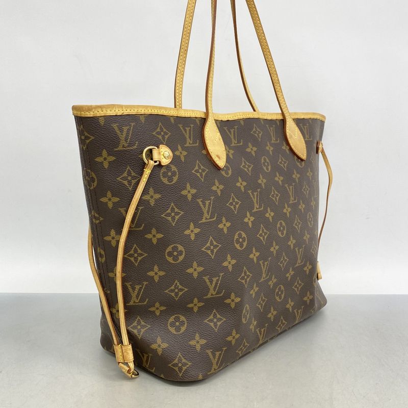 Louis Vuitton Tote Bag Monogram Neverfull MM M40156 Brown Ladies