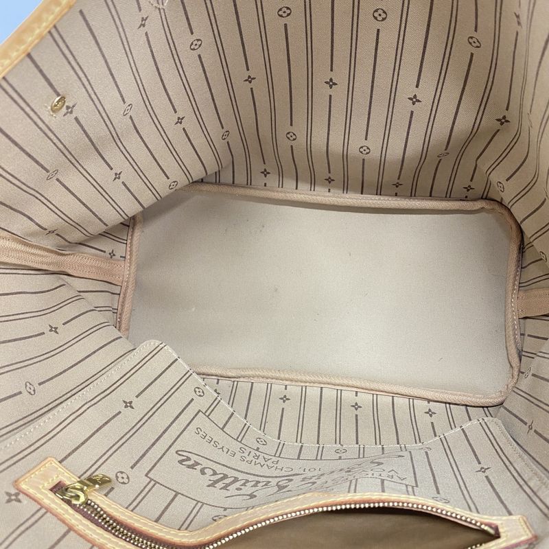 Louis Vuitton Tote Bag Monogram Neverfull MM M40156 Brown Ladies