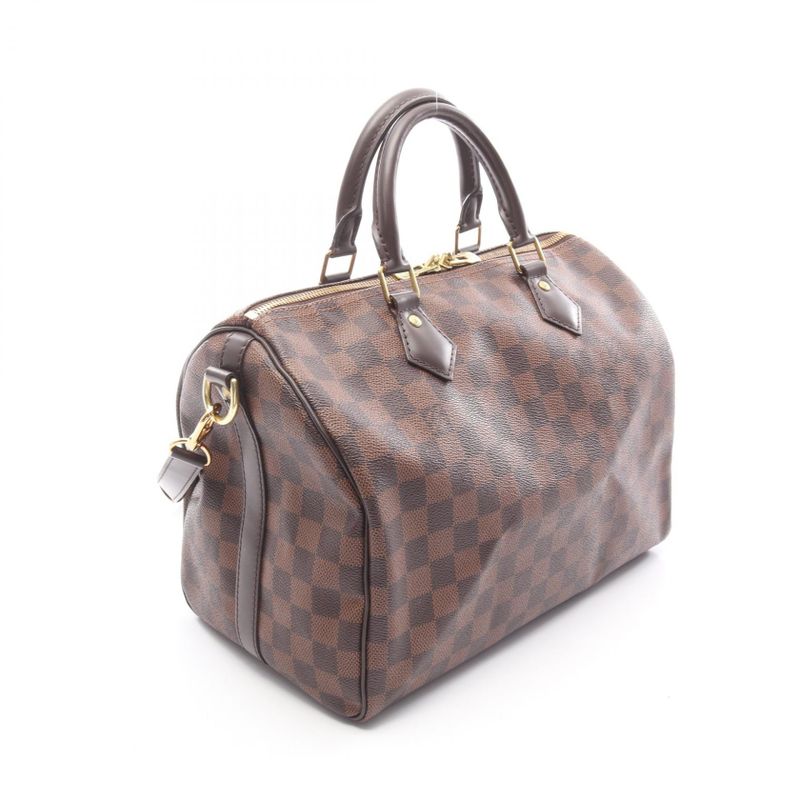Louis Vuitton Handbag Speedy Bandouliere 30 Damier Ebene N41367 PVC Coated