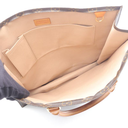 Louis Vuitton Tote Bag Sac Plastic Monogram M51140 PVC Coated Canvas Leather