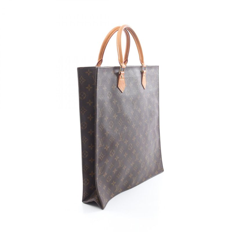 Louis Vuitton Tote Bag Sac Plastic Monogram M51140 PVC Coated Canvas Leather