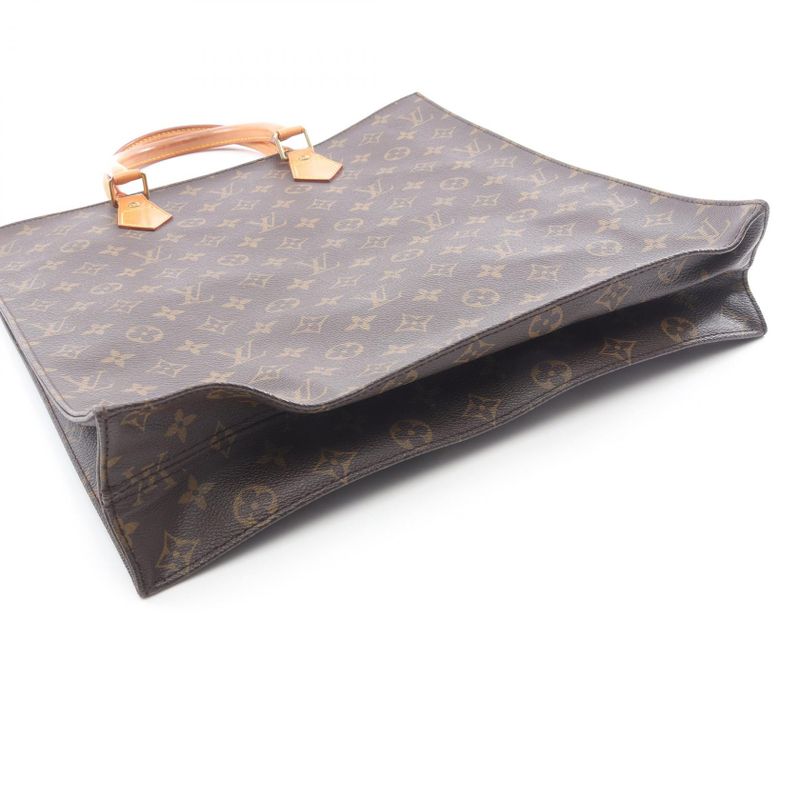 Louis Vuitton Tote Bag Sac Plastic Monogram M51140 PVC Coated Canvas Leather