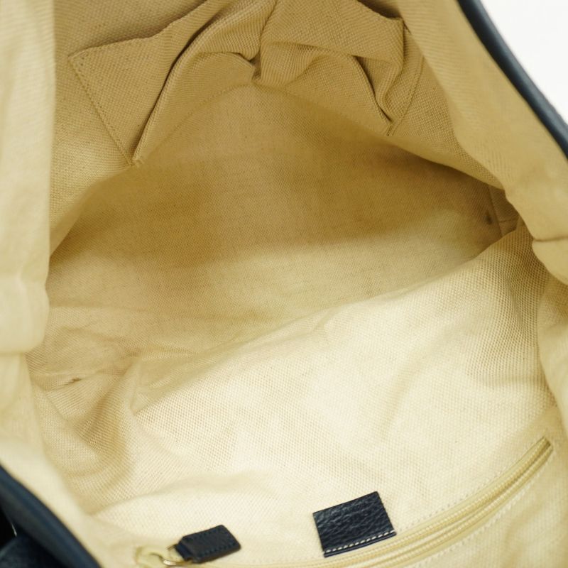 Gucci Shoulder Bag Sherry Line 281421 Leather Navy Silver Hardware Men's