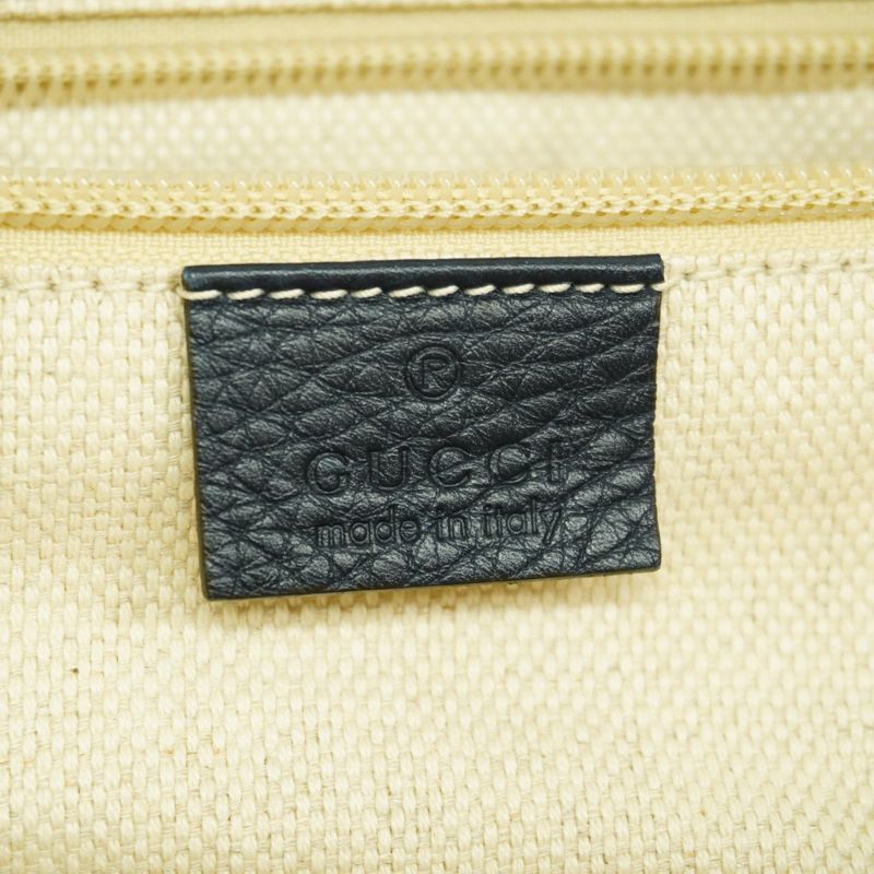 Gucci Shoulder Bag Sherry Line 281421 Leather Navy Silver Hardware Men's