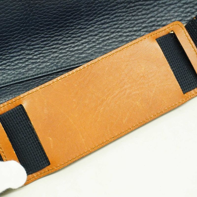 Gucci Shoulder Bag Sherry Line 281421 Leather Navy Silver Hardware Men's