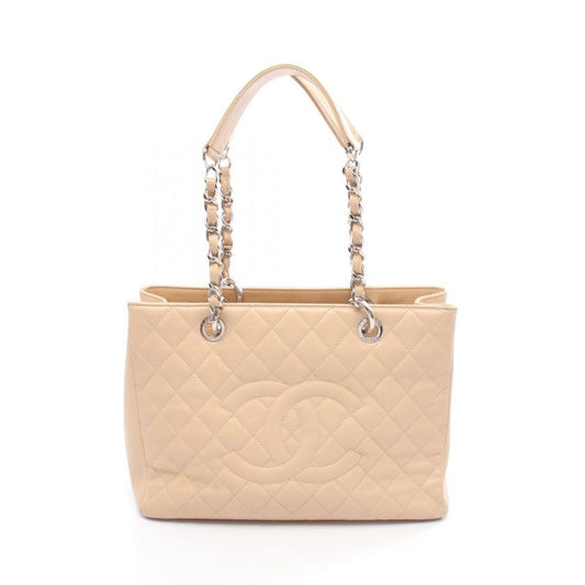 Chanel Tote Bag Matelasse Grand Shopping GST Cream Caviar Skin (grained Calf)