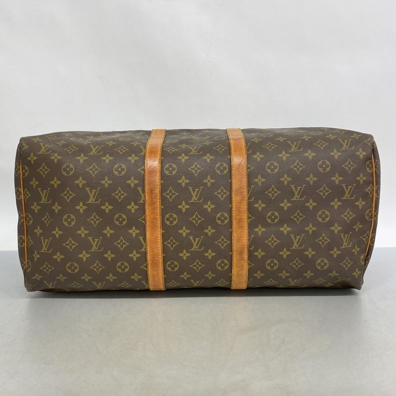 Louis Vuitton Boston Bag Monogram Keepall 55 M41424 Brown Men Women Unisex