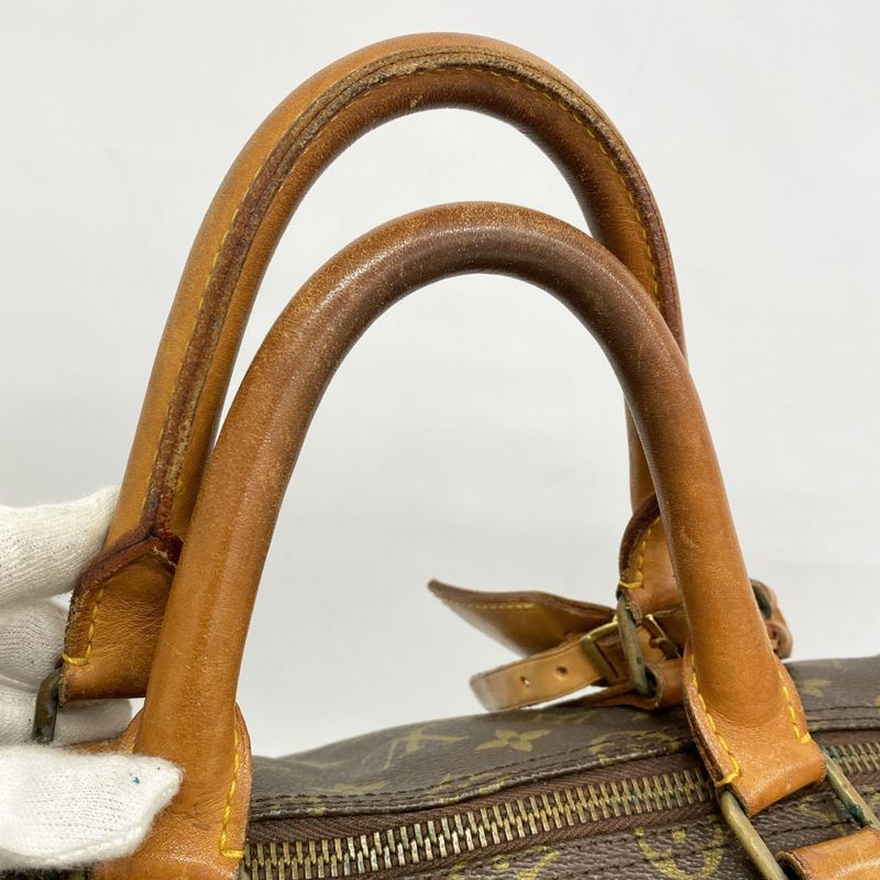 Louis Vuitton Boston Bag Monogram Keepall 55 M41424 Brown Men Women Unisex