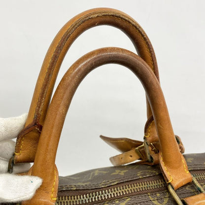 Louis Vuitton Boston Bag Monogram Keepall 55 M41424 Brown Men Women Unisex