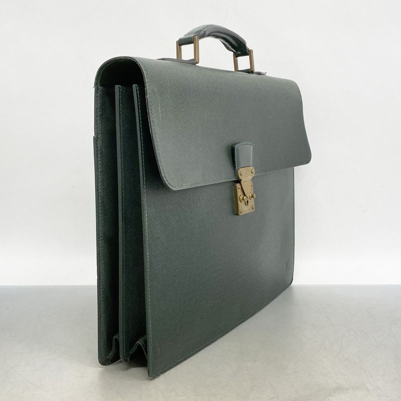 Louis Vuitton Briefcase Taiga Serviette Moscova M30034 Epi Sea Men's