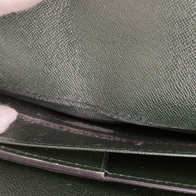 Louis Vuitton Briefcase Taiga Serviette Moscova M30034 Epi Sea Men's