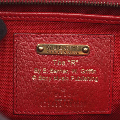 Gucci Handbag Music IS MINE Bamboo 679632 White Red Multi Canvas Leather Bamboo