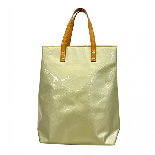 Louis Vuitton Tote Bag Vernis Lead MM M91142 Gris Ladies