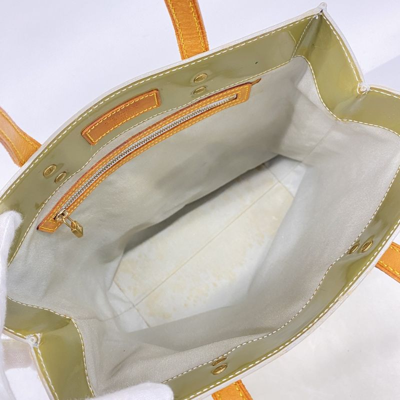 Louis Vuitton Tote Bag Vernis Lead MM M91142 Gris Ladies