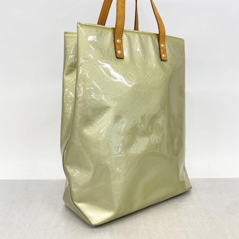 Louis Vuitton Tote Bag Vernis Lead MM M91142 Gris Ladies