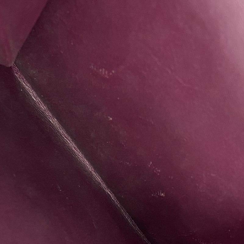 Louis Vuitton Trifold Wallet Vernis Portefeuille Elise M93576 Violette Women's