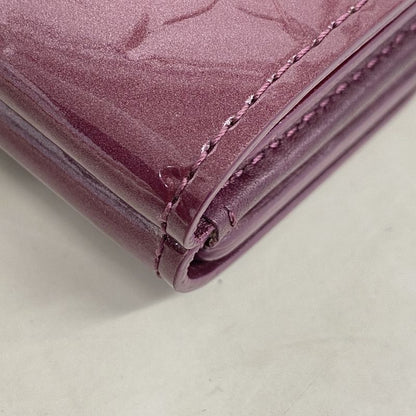 Louis Vuitton Trifold Wallet Vernis Portefeuille Elise M93576 Violette Women's