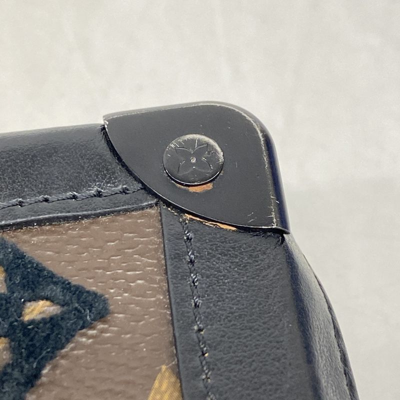 Louis Vuitton Clutch Bag Monogram Taffetage Soft Trunk Clutch M45061 Brown