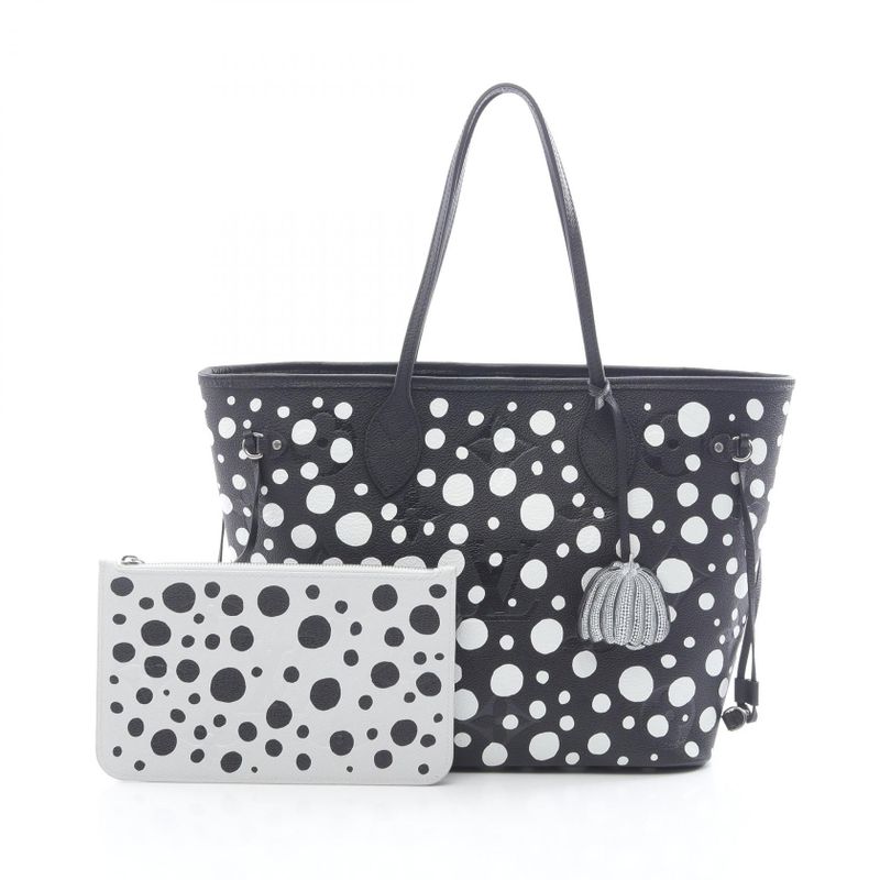 Louis Vuitton Tote Bag × Yayoi Kusama Neverfull MM Infinity Dot M46390 Noir