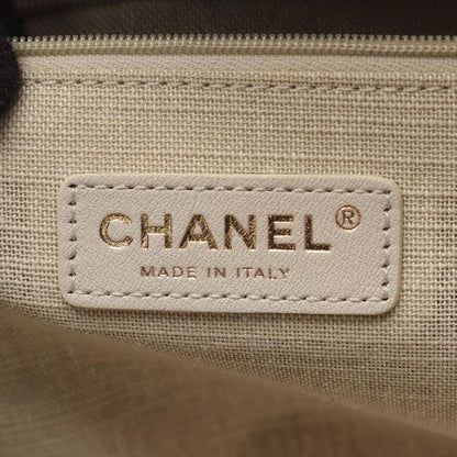 Chanel Shoulder Bag Deauville MM Black Leather Deauville Chain Tote MM Women's