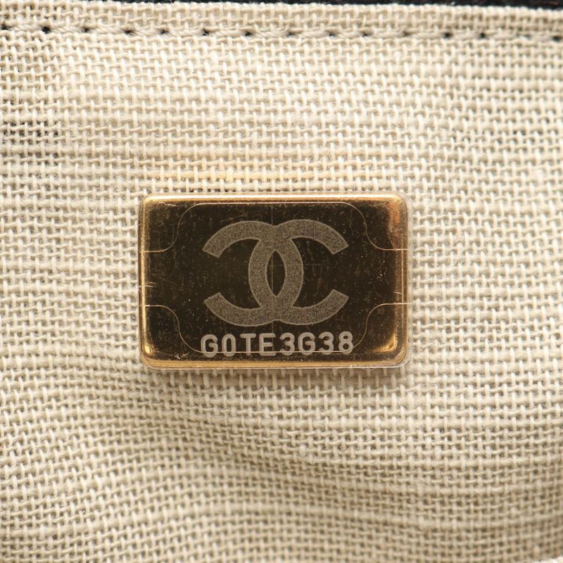 Chanel Shoulder Bag Deauville MM Black Leather Deauville Chain Tote MM Women's