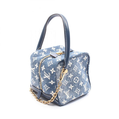 Louis Vuitton Handbag Square Bag Monogram Jacquard Denim M59611 Blue Denim