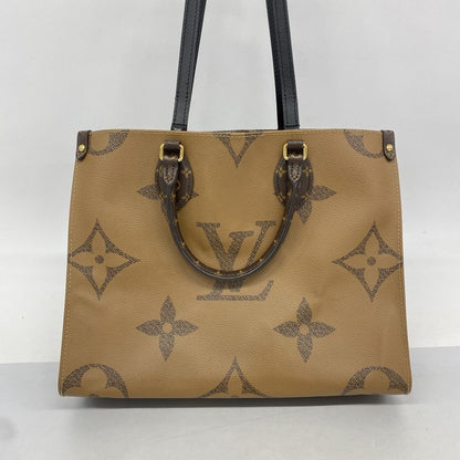 Louis Vuitton Tote Bag Monogram Giant Reverse On The Go MM M45321 Brown 2way