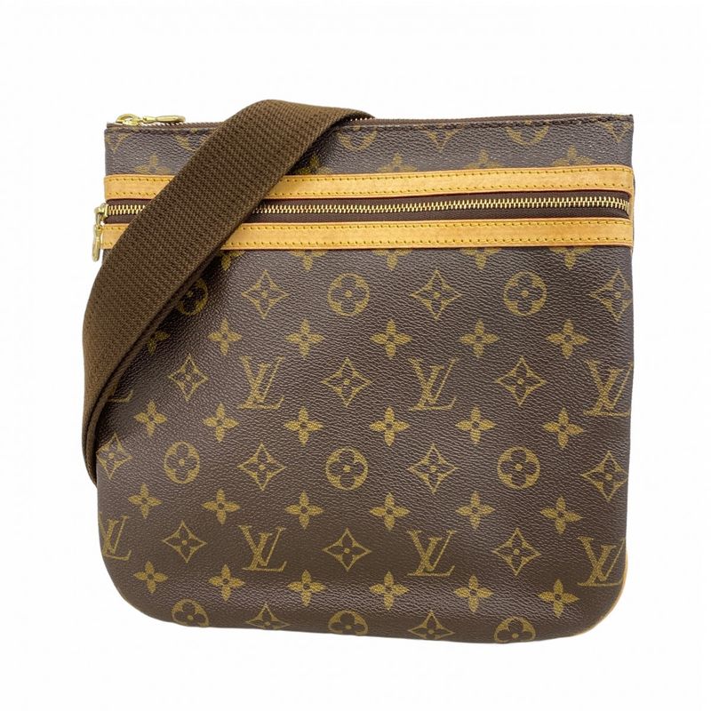 Louis Vuitton Shoulder Bag Monogram Pochette Bosfall M40044 Brown Ladies