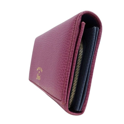 Gucci Wallet Long Leather Swing Continental Purple