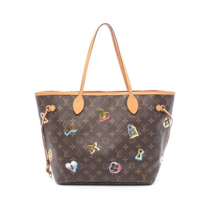Louis Vuitton Tote Bag Neverfull MM Monogram Lovelock M44364 PVC Coated Canvas