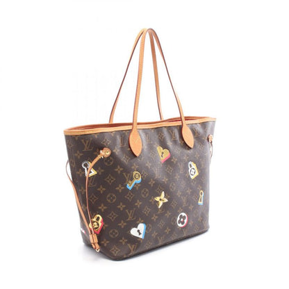 Louis Vuitton Tote Bag Neverfull MM Monogram Lovelock M44364 PVC Coated Canvas