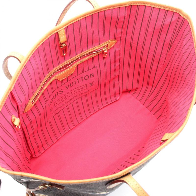 Louis Vuitton Tote Bag Neverfull MM Monogram Lovelock M44364 PVC Coated Canvas