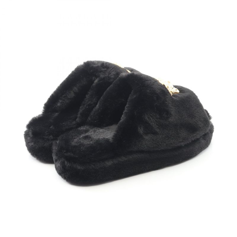 Versace Sandals Medusa Zsl000005zpl00011 Black Other Slippers Women's