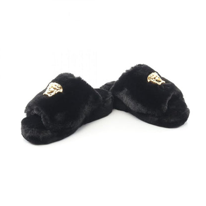 Versace Sandals Medusa Zsl000005zpl00011 Black Other Slippers Women's