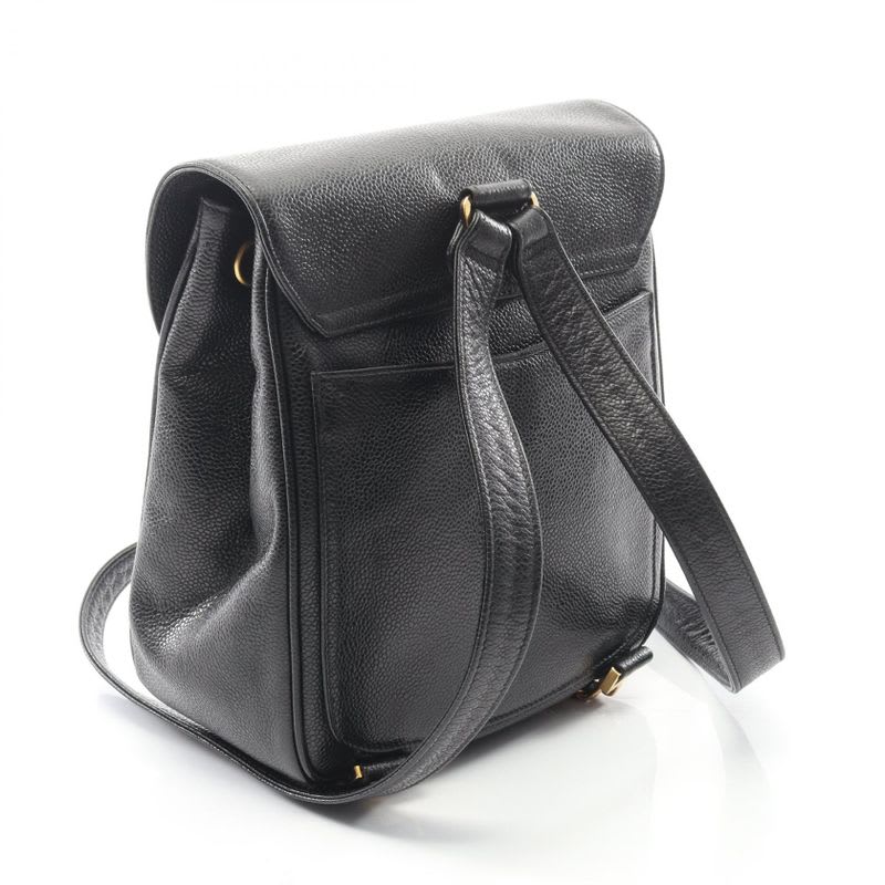 Chanel Chanel Rucksack Sac Backpack Black Caviar Leather