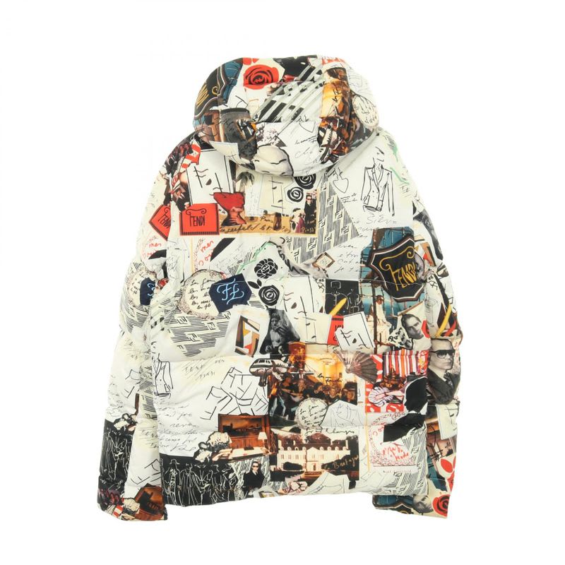 Fendi Down Jacket Nylon Coat Ladies