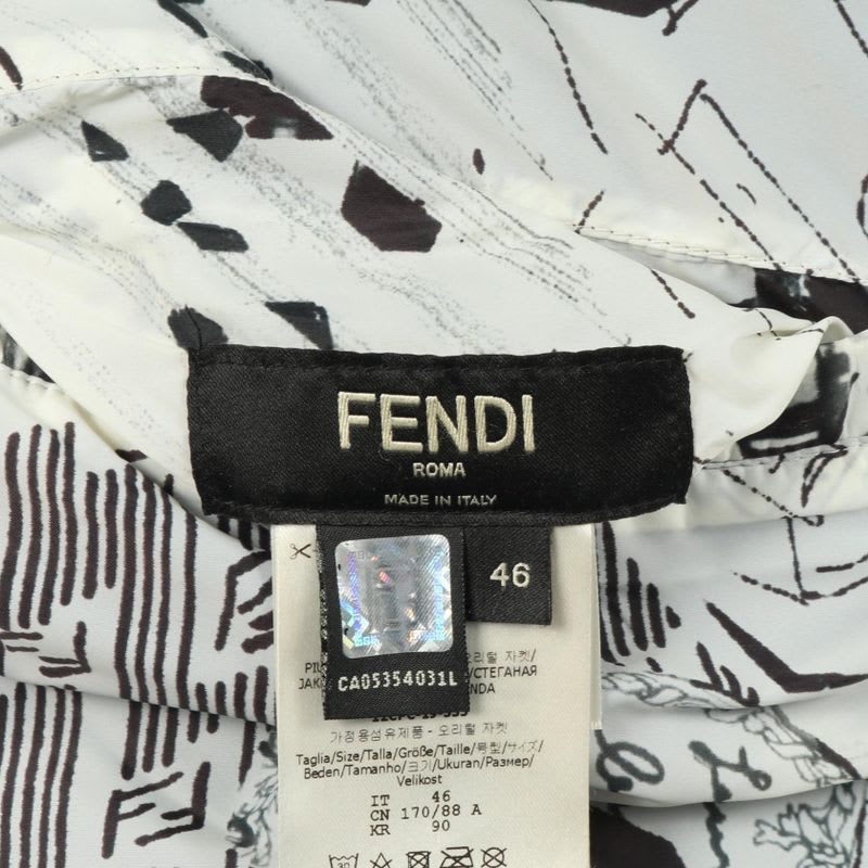 Fendi Down Jacket Nylon Coat Ladies