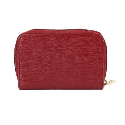 Chanel Caviar Leather Coin Case Purse Red Coco Mark