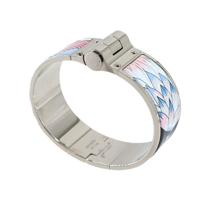Hermes Charniere Large Bangle Multicolor Silver Accessory