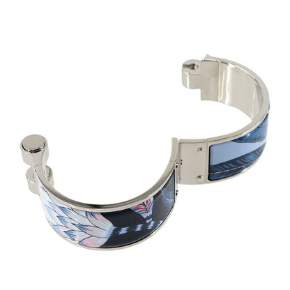Hermes Charniere Large Bangle Multicolor Silver Accessory