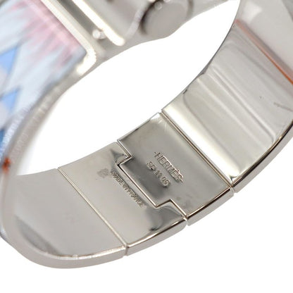 Hermes Charniere Large Bangle Multicolor Silver Accessory
