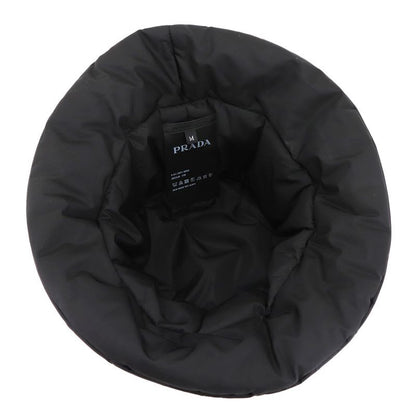 Prada Triangle Logo Padded Bucket Hat Polyamide Black M 2 Hc248