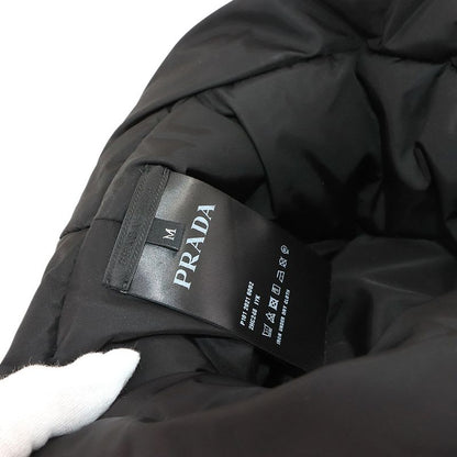 Prada Triangle Logo Padded Bucket Hat Polyamide Black M 2 Hc248