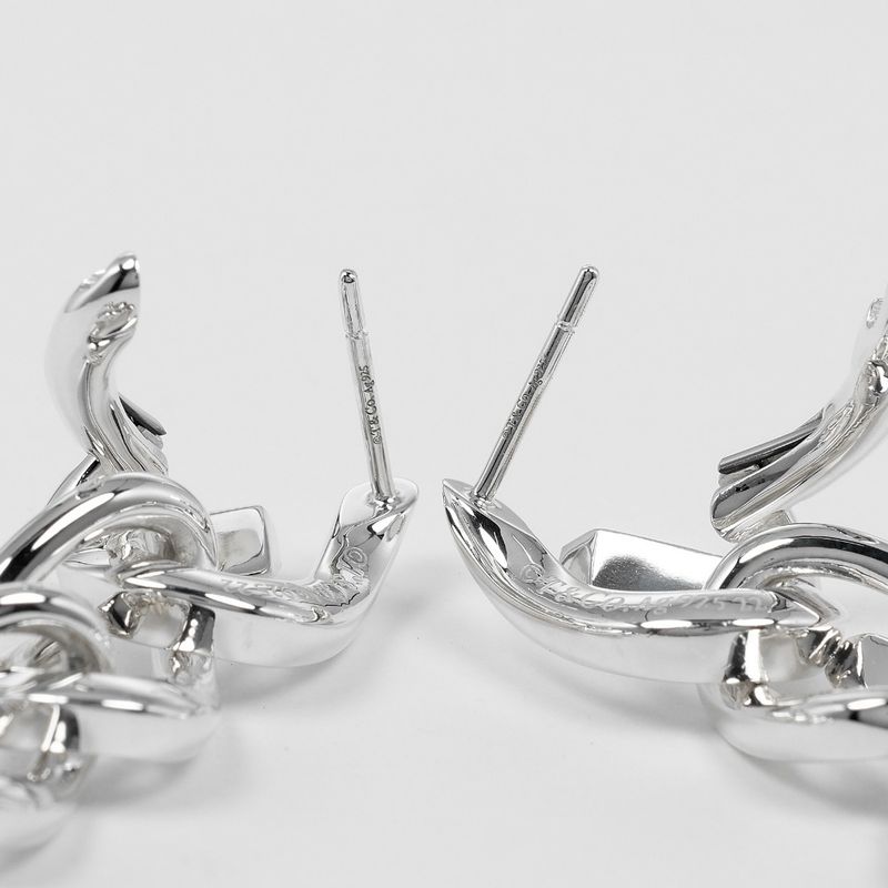 [tiffany & Co] Tiffany & Co Forge Drop Link High Polished Silver 925 Women's