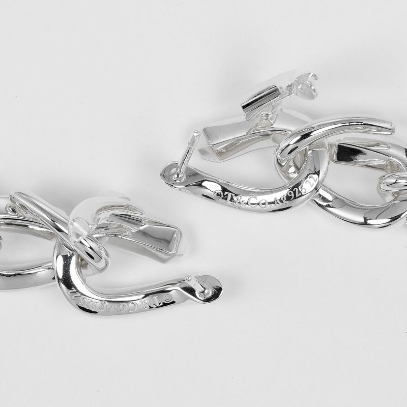 [tiffany & Co] Tiffany & Co Forge Drop Link High Polished Silver 925 Women's