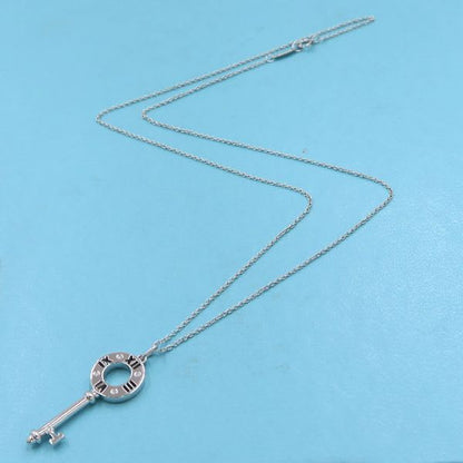 Tiffany & Co Atlas Key Charm Necklace Diamond 4