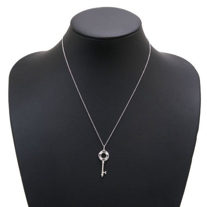 Tiffany & Co Atlas Key Charm Necklace Diamond 4