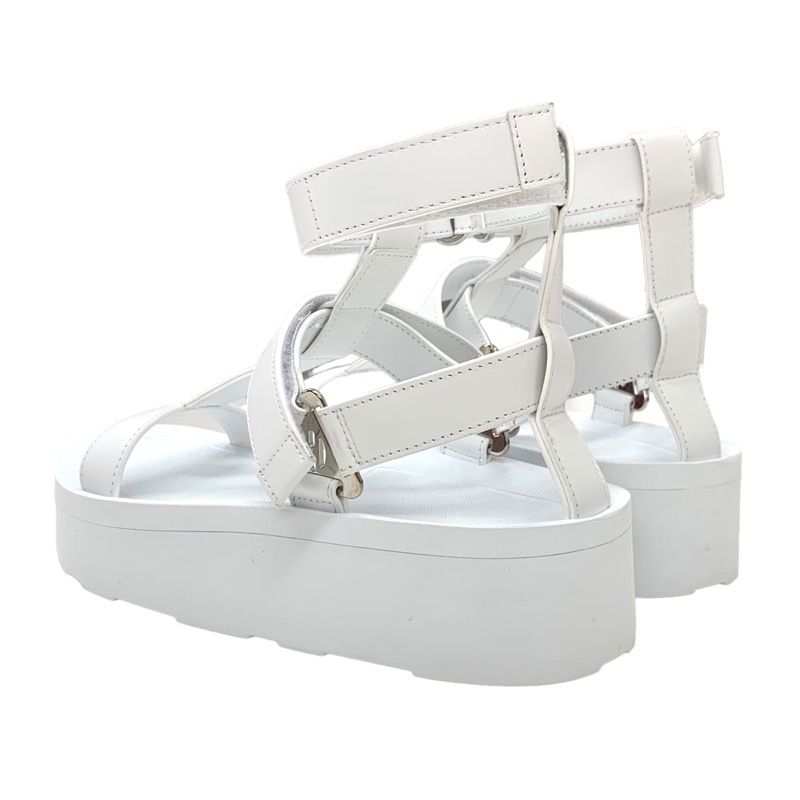 Hermes Enid Sandals Shoes Leather White Unused Sports Sandals